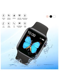 xozgdovg 300.0 mAh T500 Series 5 Color Screen Message Reminder Health Monitor IP67 Waterproof Sport Tracker Intelligent Watch Black  - Image 1