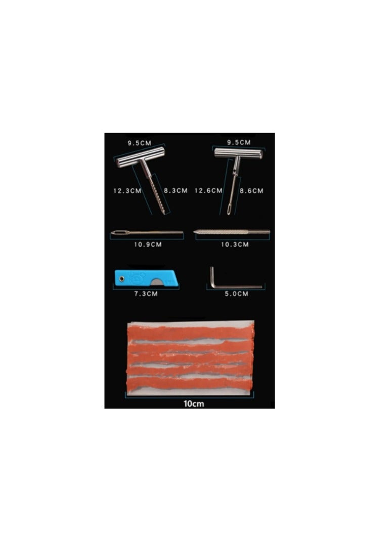 Auto Tire Repair Set Puncture Repair Tools Car Van Motorcycle Bike Emergency Heavy Duty Tubeless Tire Repair Kit Rivet Tool Set  - Image 5
