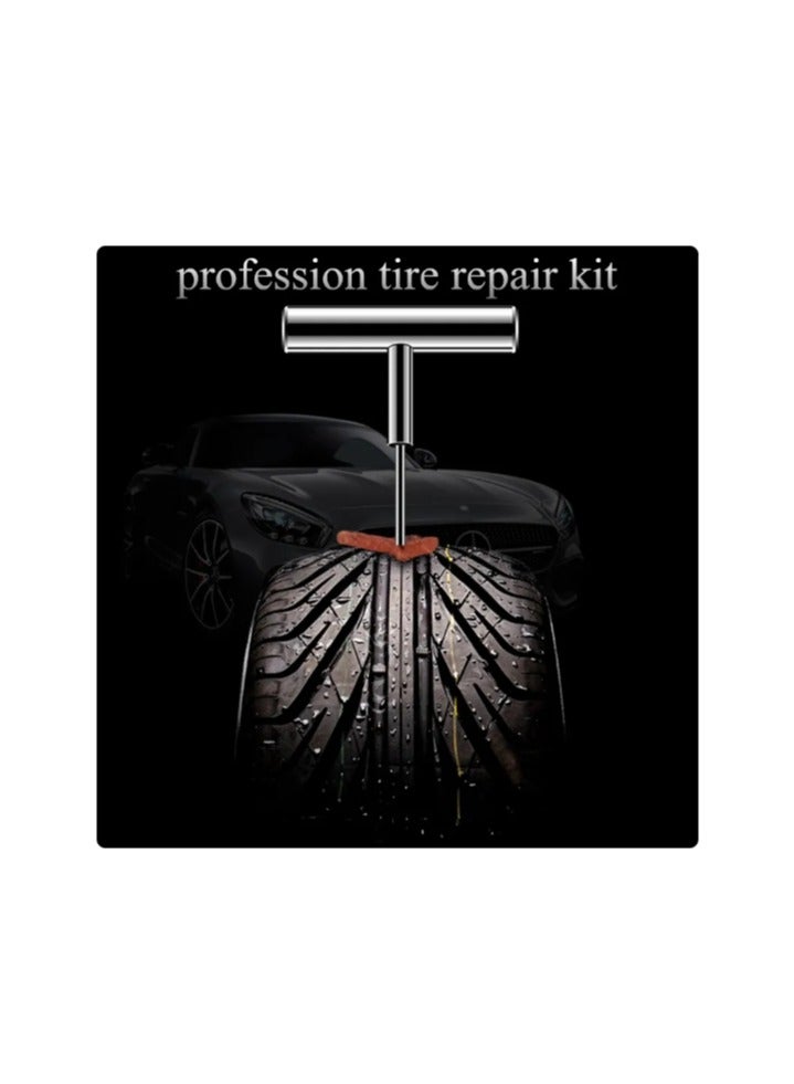 Auto Tire Repair Set Puncture Repair Tools Car Van Motorcycle Bike Emergency Heavy Duty Tubeless Tire Repair Kit Rivet Tool Set  - Image 4
