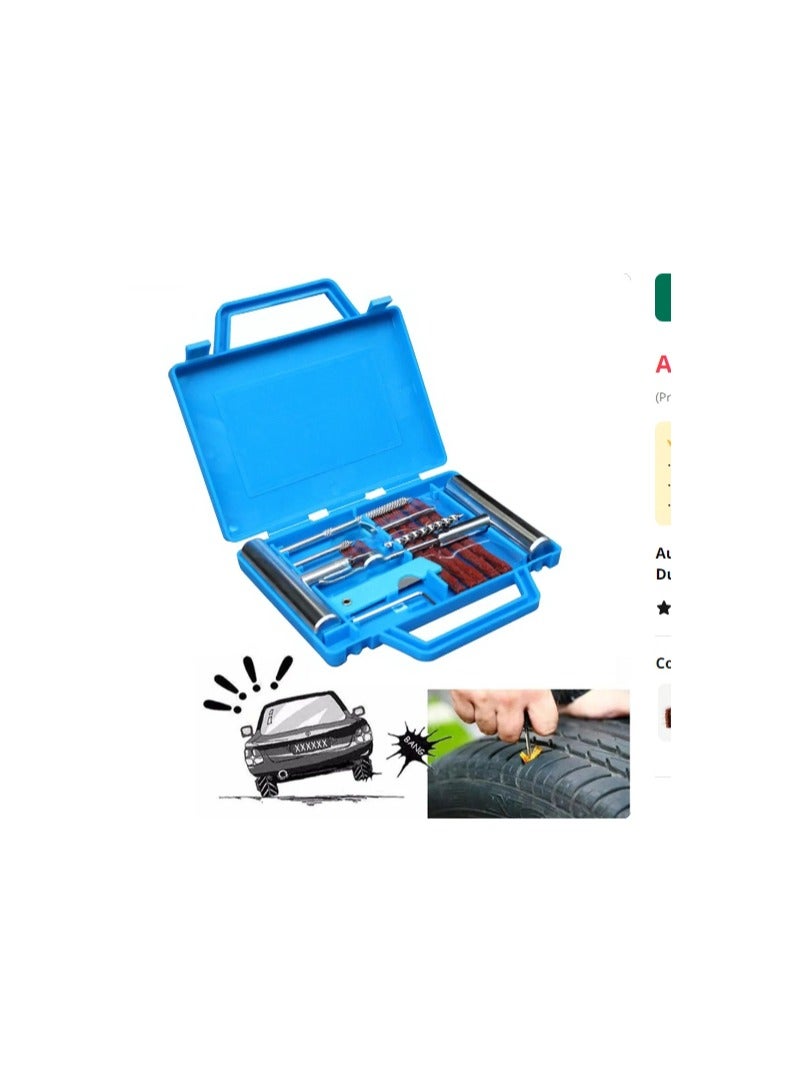 Auto Tire Repair Set Puncture Repair Tools Car Van Motorcycle Bike Emergency Heavy Duty Tubeless Tire Repair Kit Rivet Tool Set  - Image 2