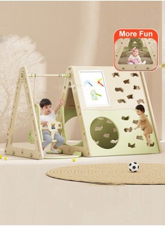 JSAITOYS Multifunctional Game Toy Tent 6 in 1 Drawing Block Board Climbing Frame Basketball Hoop Toy Tent Suitable For 3 Years Children  - Image 1
