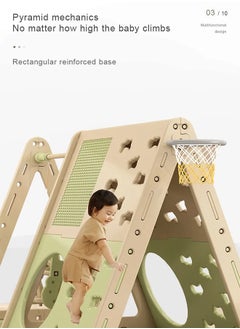 JSAITOYS Multifunctional Game Toy Tent 6 in 1 Drawing Block Board Climbing Frame Basketball Hoop Toy Tent Suitable For 3 Years Children  - Image 5