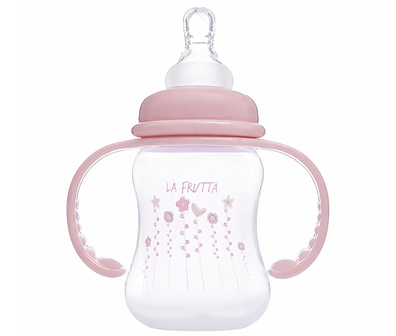La Frutta Feeding Bottle With Hand 125ml, BBA FREE - (4+ Months) - Rose - Image 2