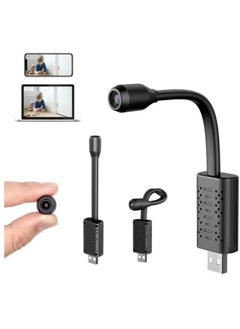Wifi Mini Camera Compact Portable Usb Plug For Indoor And OutdoorHome Smart Security Camera With Motion Detection Loop Recording
