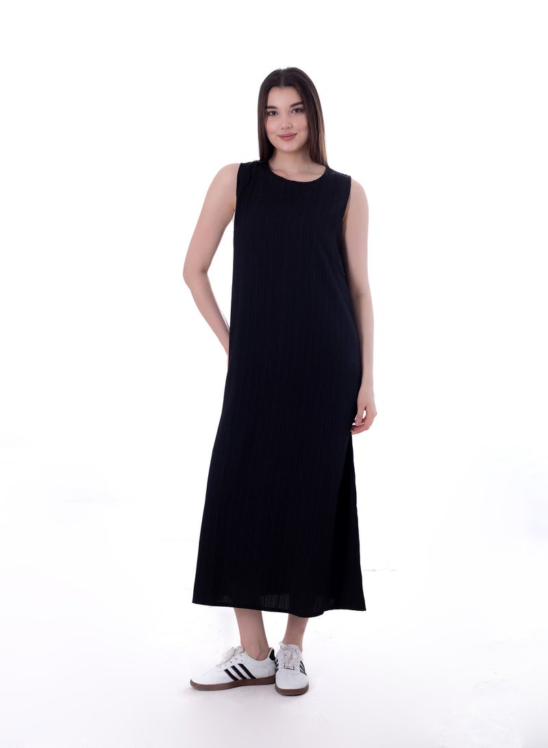 BEBO Women's plain long dress - Image 1