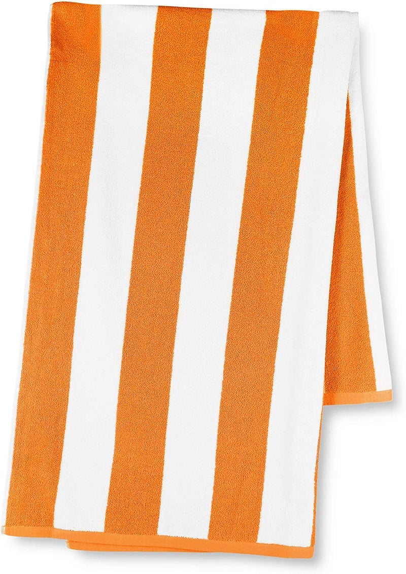 AMZ Large Beach Pool Towel 30x60 Oversized Cabana Stripe Hotel QualityLuxuriously Soft Absorbent Plush Towel
