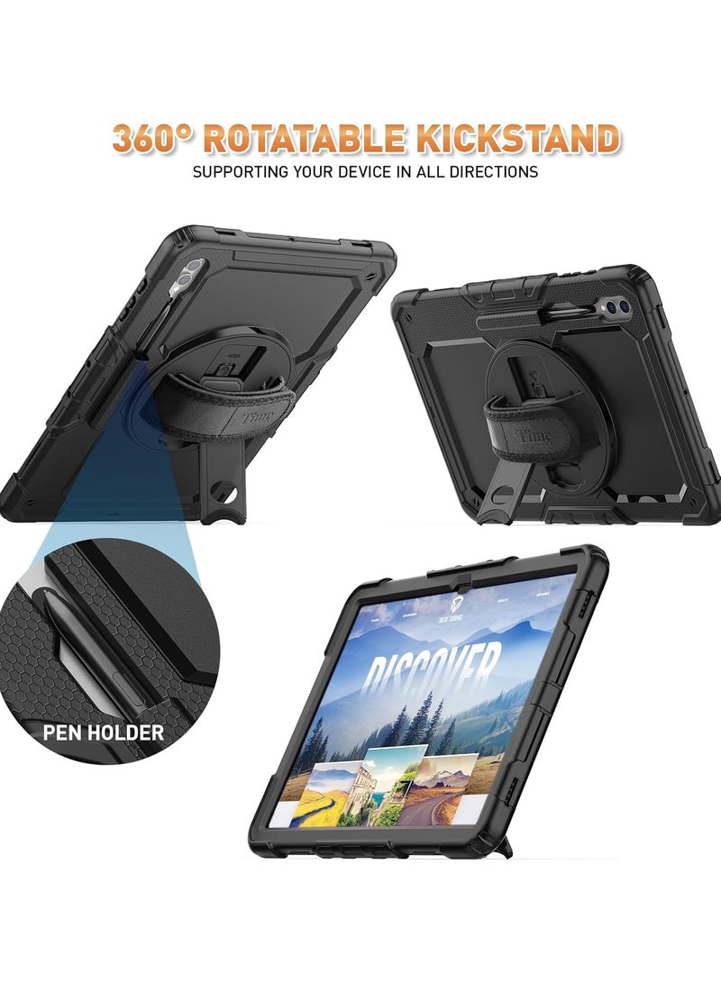 عام حافظة سامسونج جالاكسي تاب S9/ S8 الترا 14.6 بوصة 2023/2022 (SM-X910/ SM-916B/ SM-918U/ SM-X900/ SM-X906 حافظة): حماية شديدة التحمل، مسند، مضاد للانزلاق - Image 2