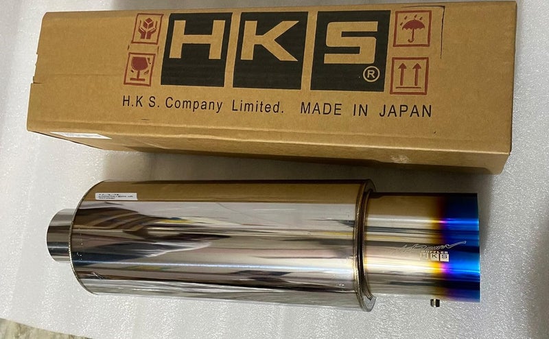 AUTO MT كواتم صوت هKS من الفولاذ المقاوم للصدأ بفتحة واحدة مع طرف محترق نظام عادم السيارة هKS عادم عالي الصوت بفتحة دائرية مزدوجة - Image 5