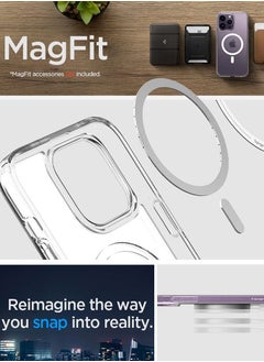 Spigen غطاء حماية Ultra Hybrid Mag لهاتف iPhone 14 Pro Max مع Magsafe - شفاف فروست  - Image 4