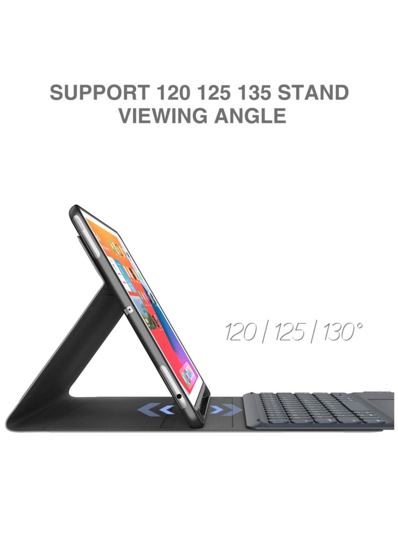 ELTRAZONE iPad Keyboard 9th Generation, Keyboard for iPad 8th Generation/7th Gen iPad, Black, 10.2"/10.5  - Image 4
