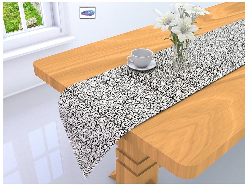 Clasiko Table Runner; 16x72 Inches Full Size; Cotton Canvas Fabric; Table Top Home Décor; Color Fastness Guarantee - Image 1