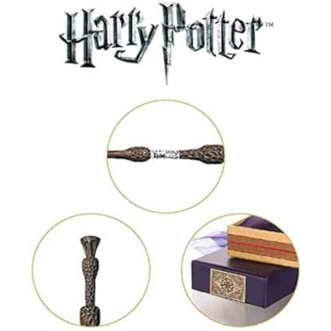 Harry Potter عصا دمبلدور الأساسية المعدنية عصا سحرية مع صندوق هدايا ألعاب عصا - Image 3