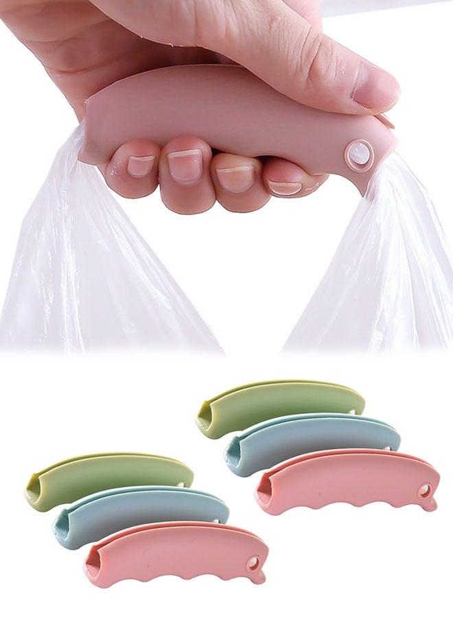 وهاواي 6 Pieces Plastic Bag Holder Carrier, Soft Cushion Grip Handle Carrier, Grocery Bag Holder for Grocery Plastic Bag, Shopping Bags Garbage bag - Image 1