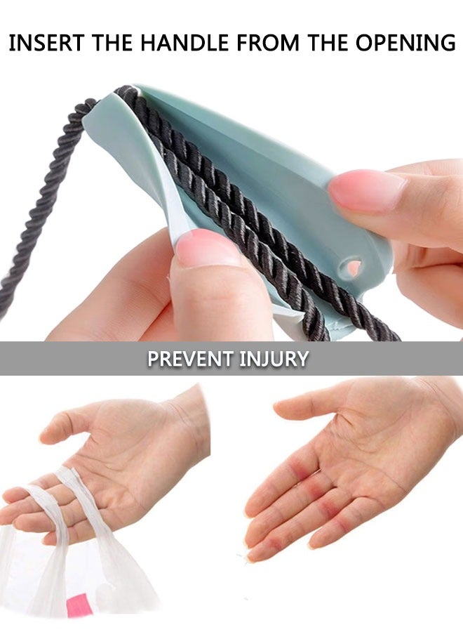 وهاواي 6 Pieces Plastic Bag Holder Carrier, Soft Cushion Grip Handle Carrier, Grocery Bag Holder for Grocery Plastic Bag, Shopping Bags Garbage bag - Image 3