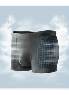 Generic Men's Antibacterial Boxer Briefs  Breathable Ice Silk MenS Panties Seamless Fit Soft Stretchy Boxer Shorts Underpants  - Image 2