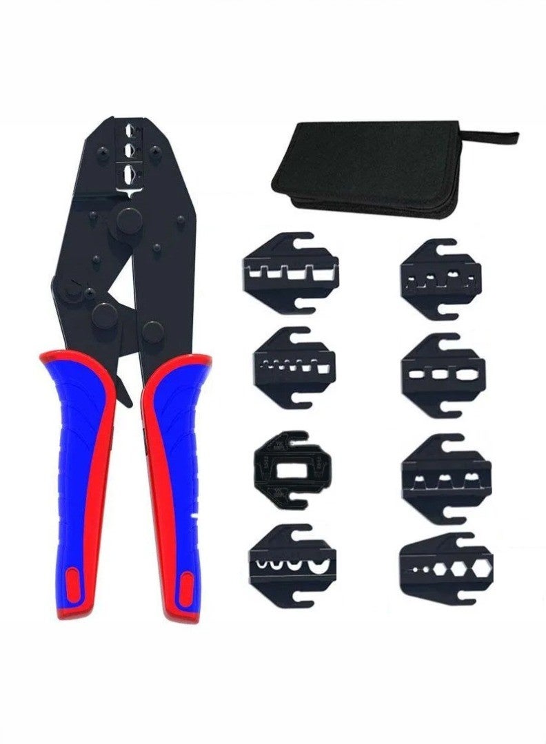 kashemano VK-30J Ratchet Crimping Tool Kit with 8 Interchangable jaws - Image 1