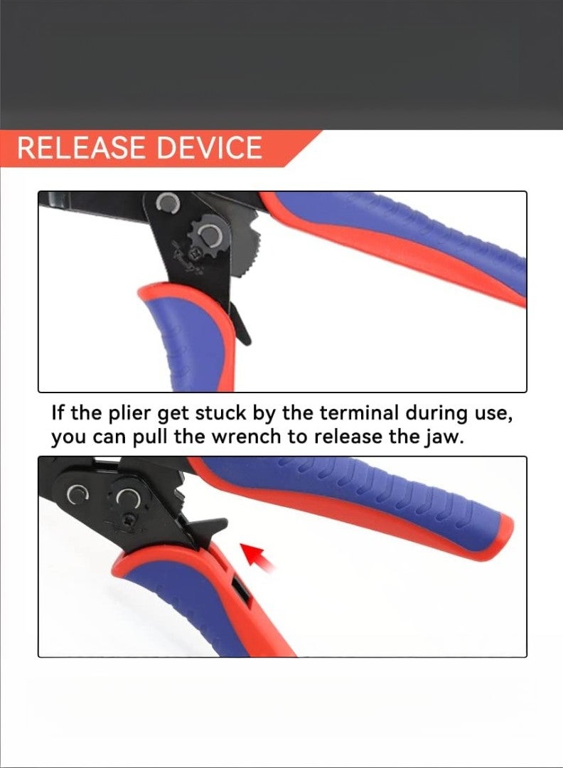 kashemano VK-30J Ratchet Crimping Tool Kit with 8 Interchangable jaws - Image 4