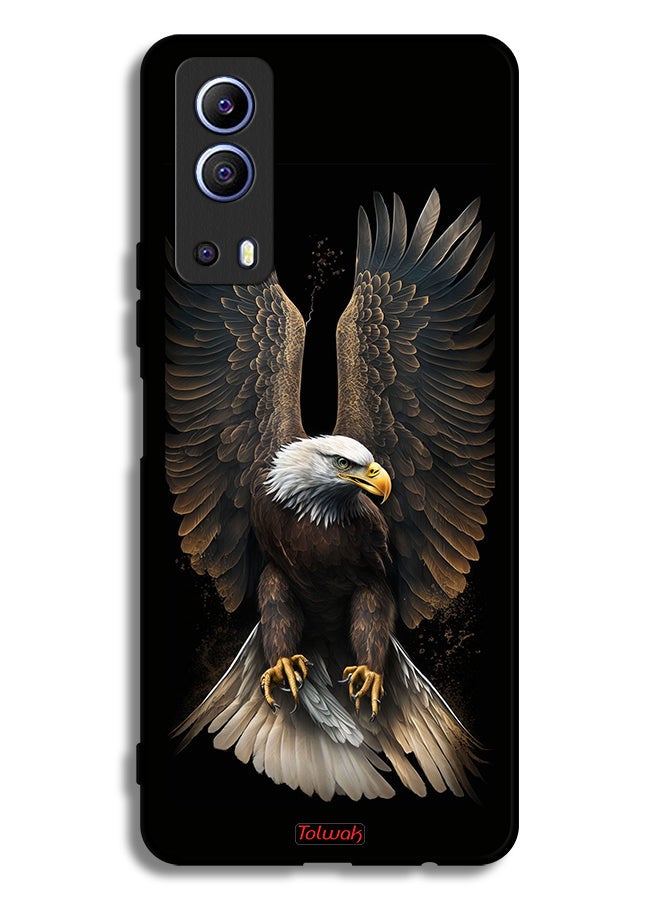 Tolwak Vivo Y72 5G Protective Case Cover Eagle Spread Wings - Image 2