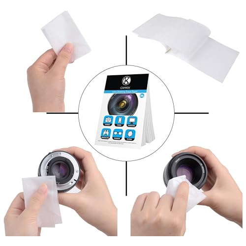 CamKix Lens Cleaning Paper Tissue 6X booklets/300 Sheets + Double Sided Cleaning Cloth - Lens Cleaning Paper for Use on Camera Lenses - Double-Sided Cleaning Cloth for Use on Electronic Screens - Image 5