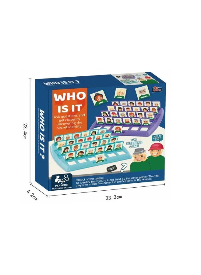 JZS Who is It? Board Game for Kids, Who is it Game for Kids, Guess Game for Kids, guessing Game for Kids,2 Players Game for Kids, 2 Players Board Game for Kids,Small Turntable with Punishment - Image 2