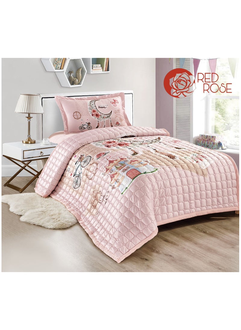 Generic Juego de edredón compuesto por 4 piezas, microfibra, 170x230 cm 