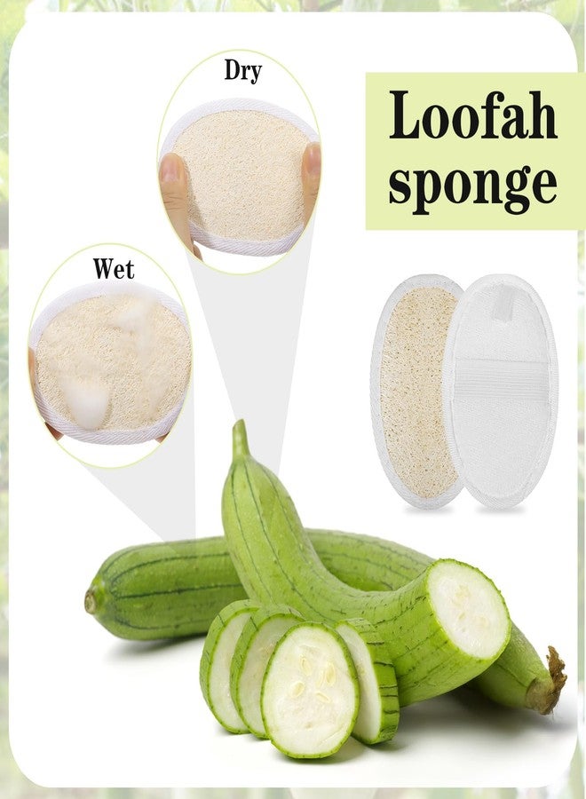 Xaajooio 40 Pcs Natural Loofah Sponge Pads Exfoliating Body Scrubber Sponge for Men and Women, Bath Shower and Spa - Image 5