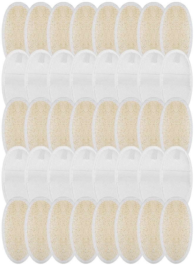 Xaajooio 40 Pcs Natural Loofah Sponge Pads Exfoliating Body Scrubber Sponge for Men and Women, Bath Shower and Spa - Image 1