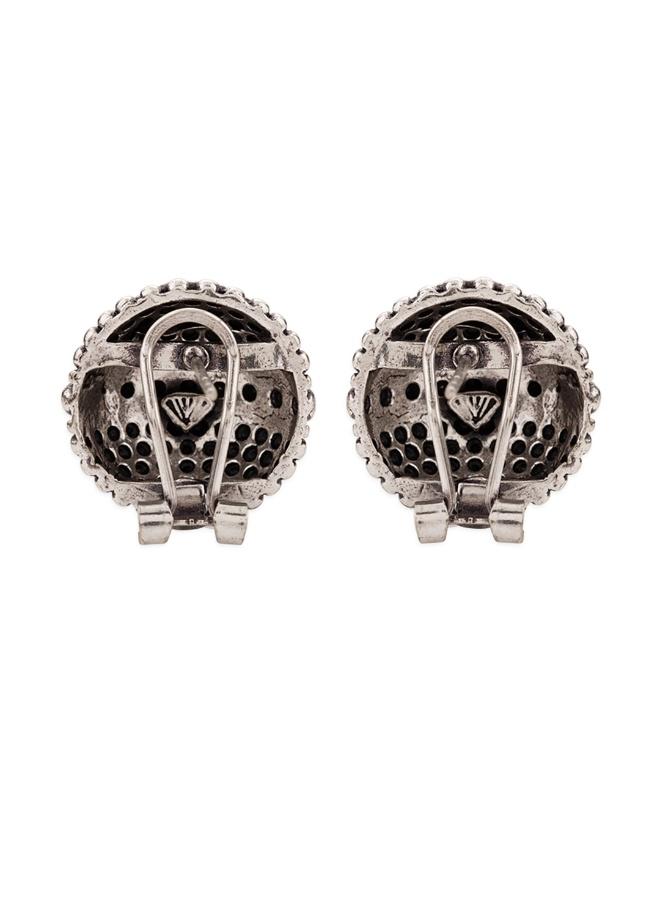 VOYLLA Oxidized Rava Ball Stud Earrings - Image 4