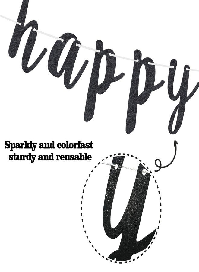LINGTEER Happy 18th Birthday Party Decorations,18th Birthday Glitter Garland Banner - Cheers to Eighteen Years Old Bday Party Backdrop Decoration Sign. - Image 3