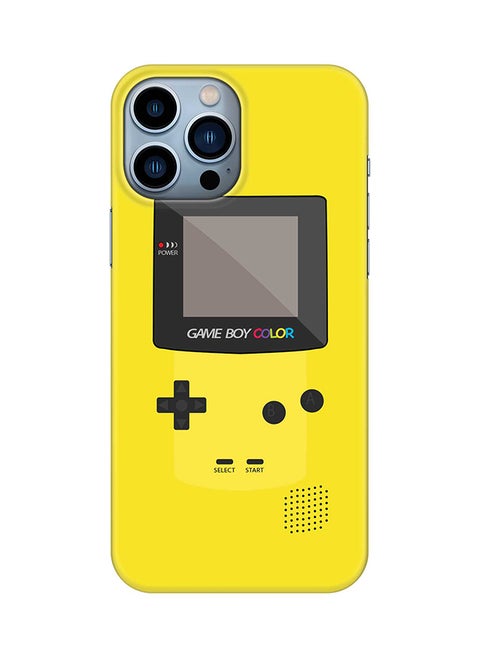 Case for Apple iPhone 14 Pro Max Slim Snap Classic Series Mobile Cover Hard PC Shield Matte Finish Print - Gameboy Color - Yellow