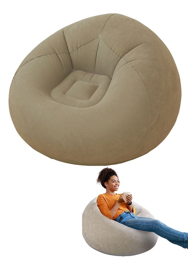 Generic Inflatable Bean Bag Chair Super Soft No Filler Sofa Chair Furniture Accessories Washable Foldable Ergonomic Suitable For Outdoor Suitable For Balcony Camping  - Image 1
