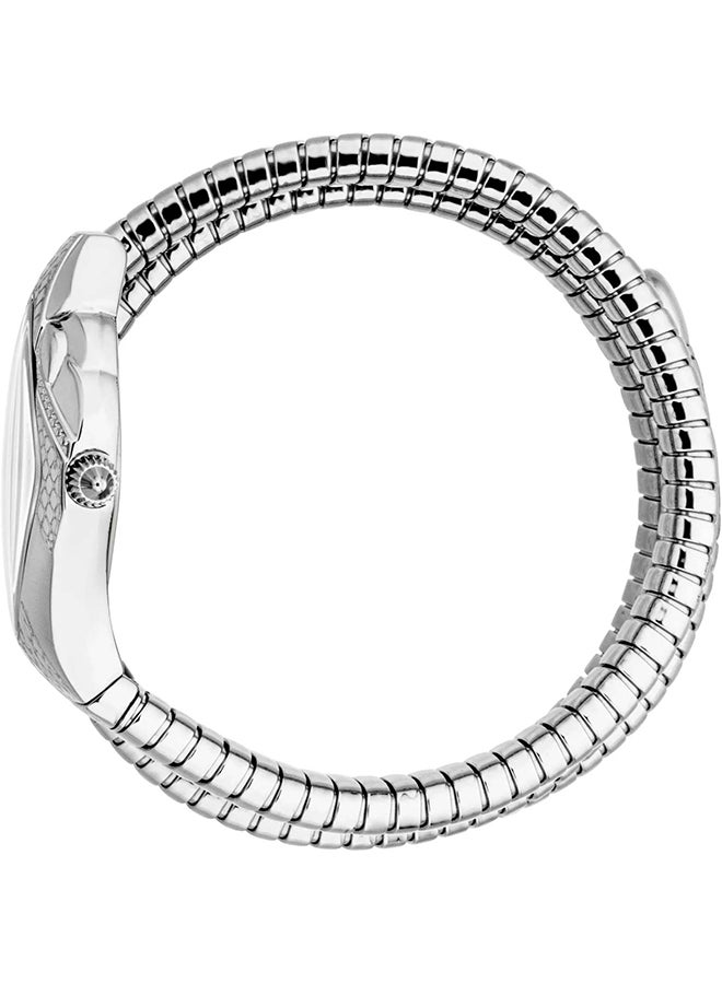 Just Cavalli جست كافالي ليدي سنيك كريستالو JC1L307M0015 - ساعة كوارتز أنثوية من الفولاذ المقاوم للصدأ ذات عقربين - Image 2