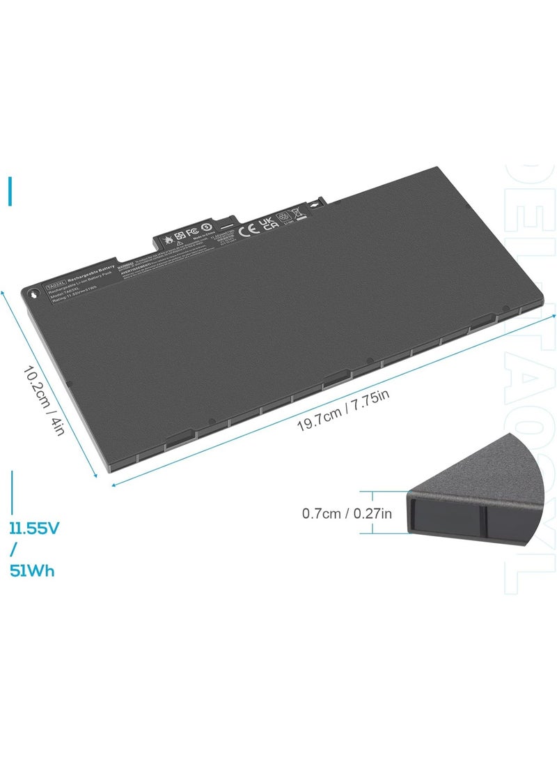 بطارية لاب توب بديلة – الجهد 11.55 فولت، السعة 51 وات - Image 4