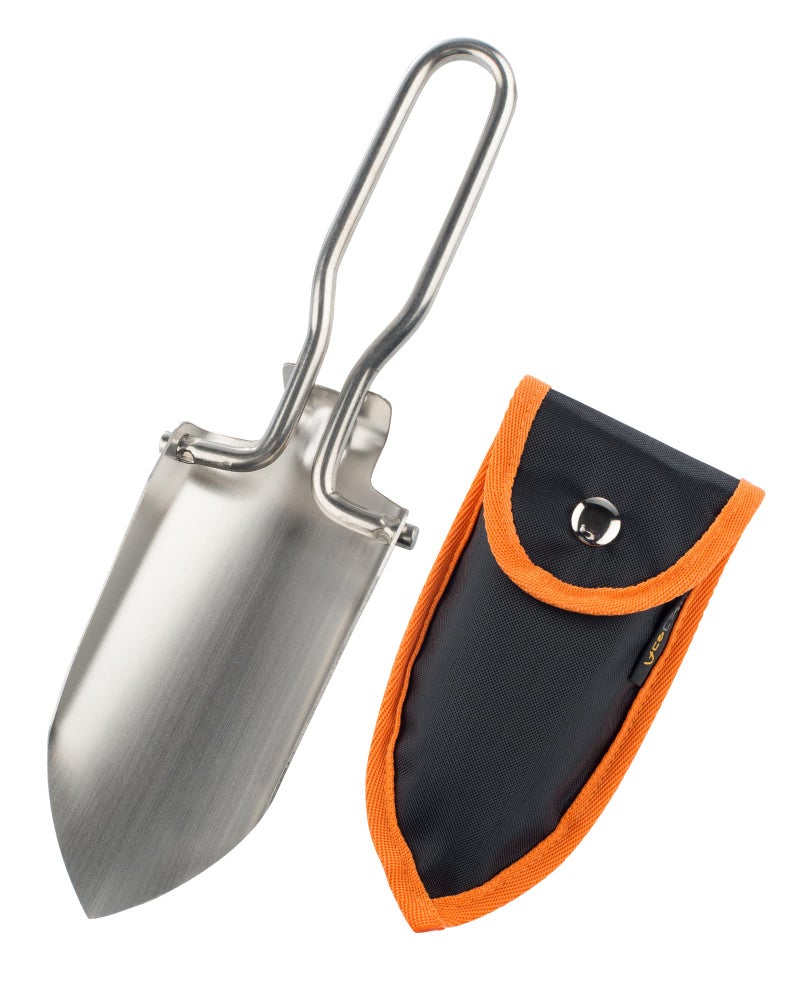 AceCamp Lightweight Small Folding Shovel Foldable Garden Handy Camping Trowel for Backpack Gardening and Potting Multi-Tool with Carrying Case - Image 1