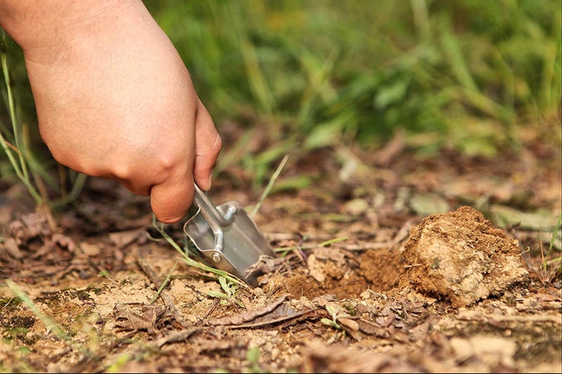 AceCamp Lightweight Small Folding Shovel Foldable Garden Handy Camping Trowel for Backpack Gardening and Potting Multi-Tool with Carrying Case - Image 5