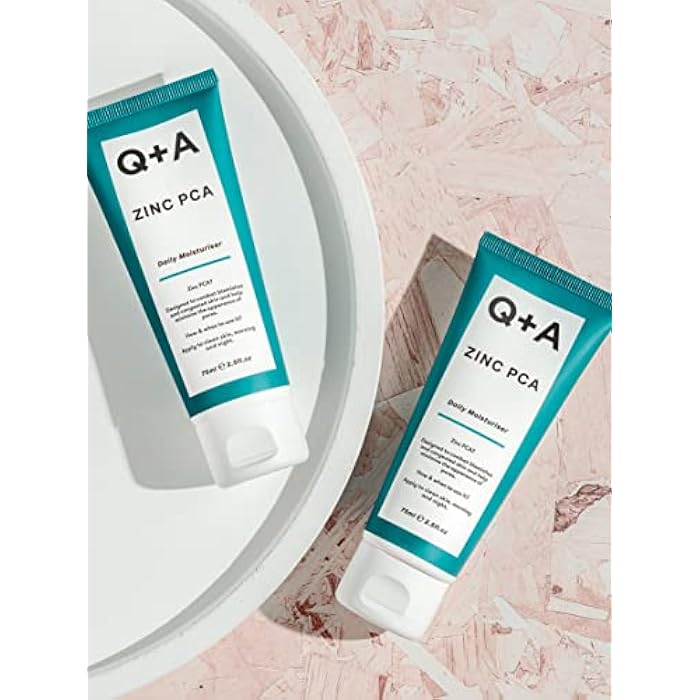 Q+A Zinc PCA Daily Moisturizer (75ml), Hydrating Moisturizer Face Cream for Oily and Blemish-Prone Skin, with Niacinamide and Ginseng, Oil Control and Pore Minimising, Fragrance Free Skincare - Image 5