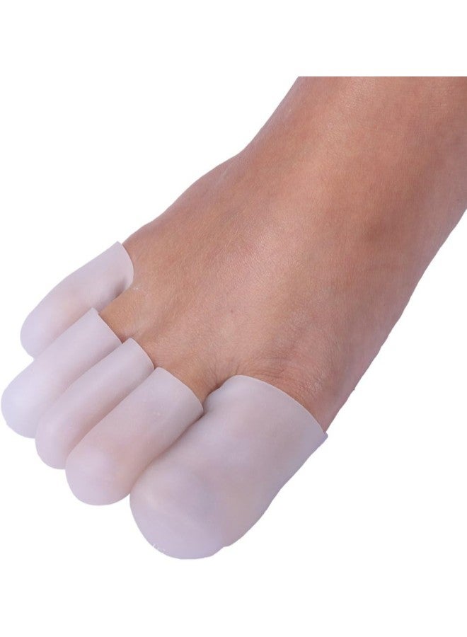klarako Toe Caps  Silicone Toe Cover Gel Toe Protection for Corn Blisters Pain Relief 5 Pairs  - Image 1