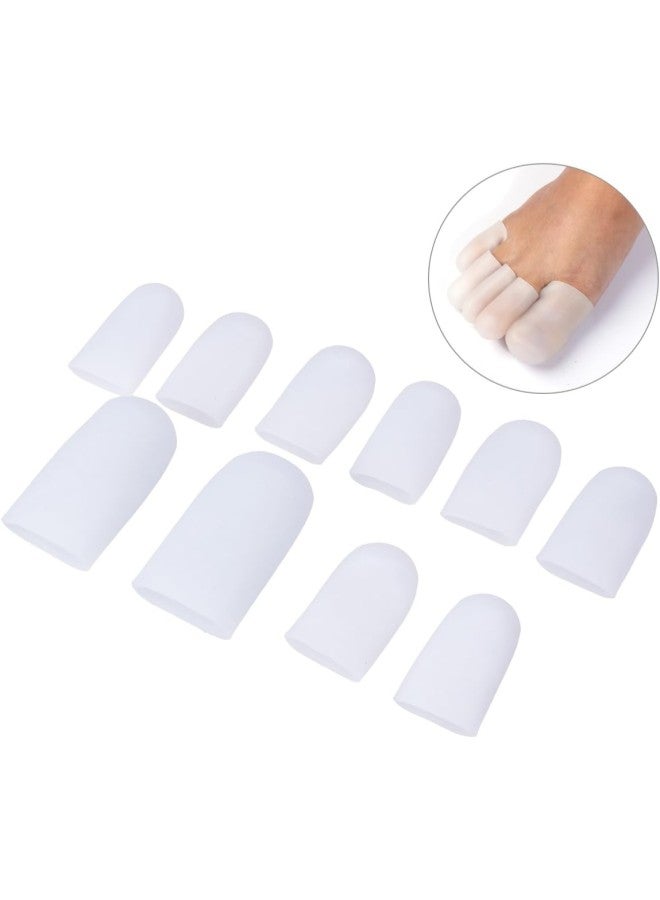 klarako Toe Caps  Silicone Toe Cover Gel Toe Protection for Corn Blisters Pain Relief 5 Pairs  - Image 2
