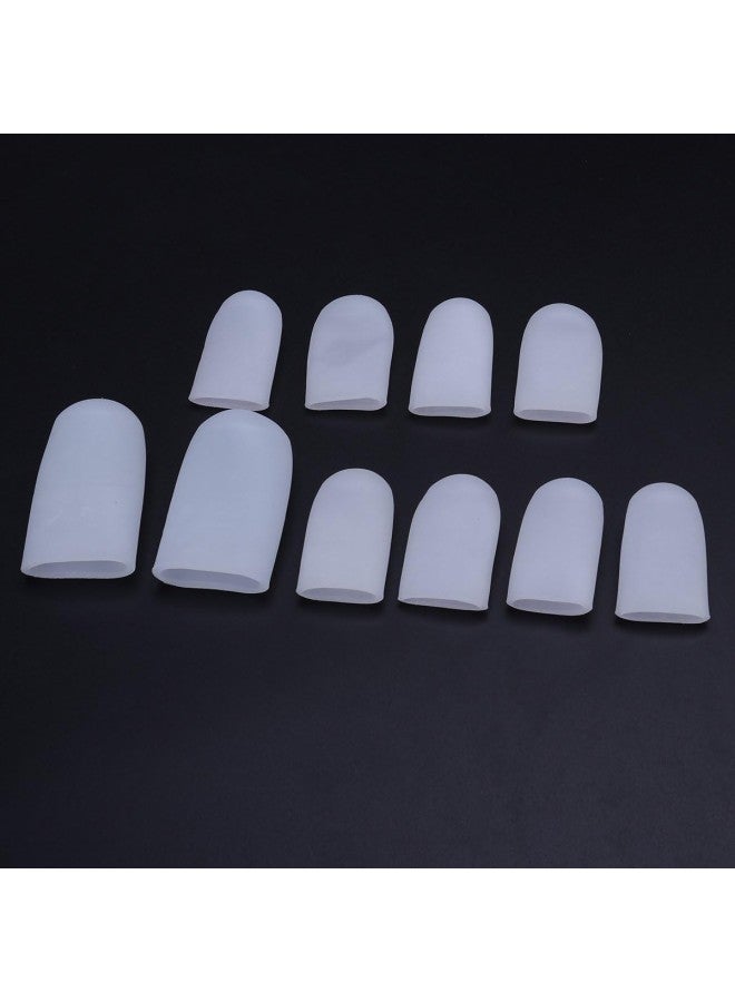 klarako Toe Caps  Silicone Toe Cover Gel Toe Protection for Corn Blisters Pain Relief 5 Pairs  - Image 3