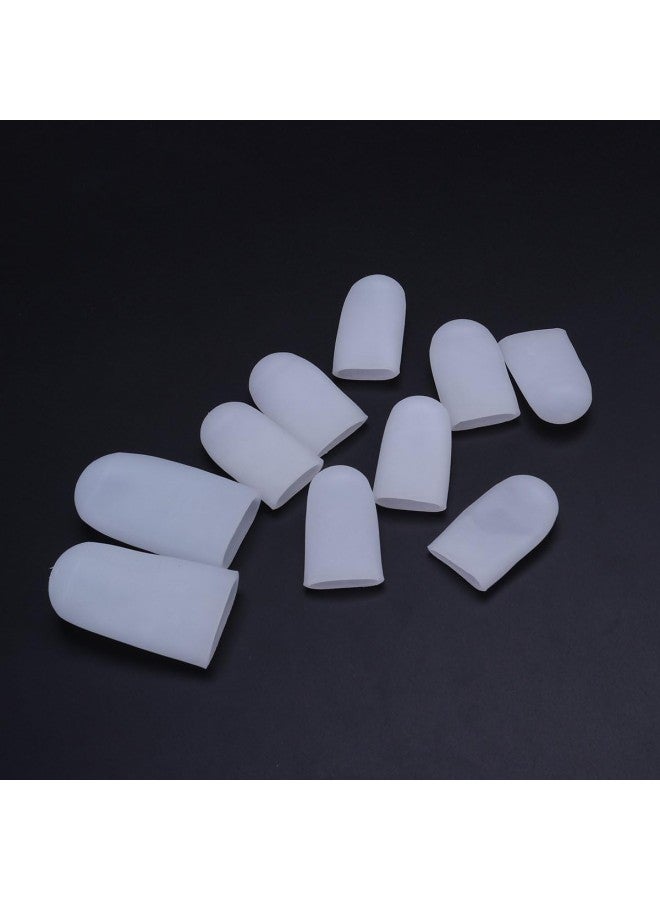 klarako Toe Caps  Silicone Toe Cover Gel Toe Protection for Corn Blisters Pain Relief 5 Pairs  - Image 4