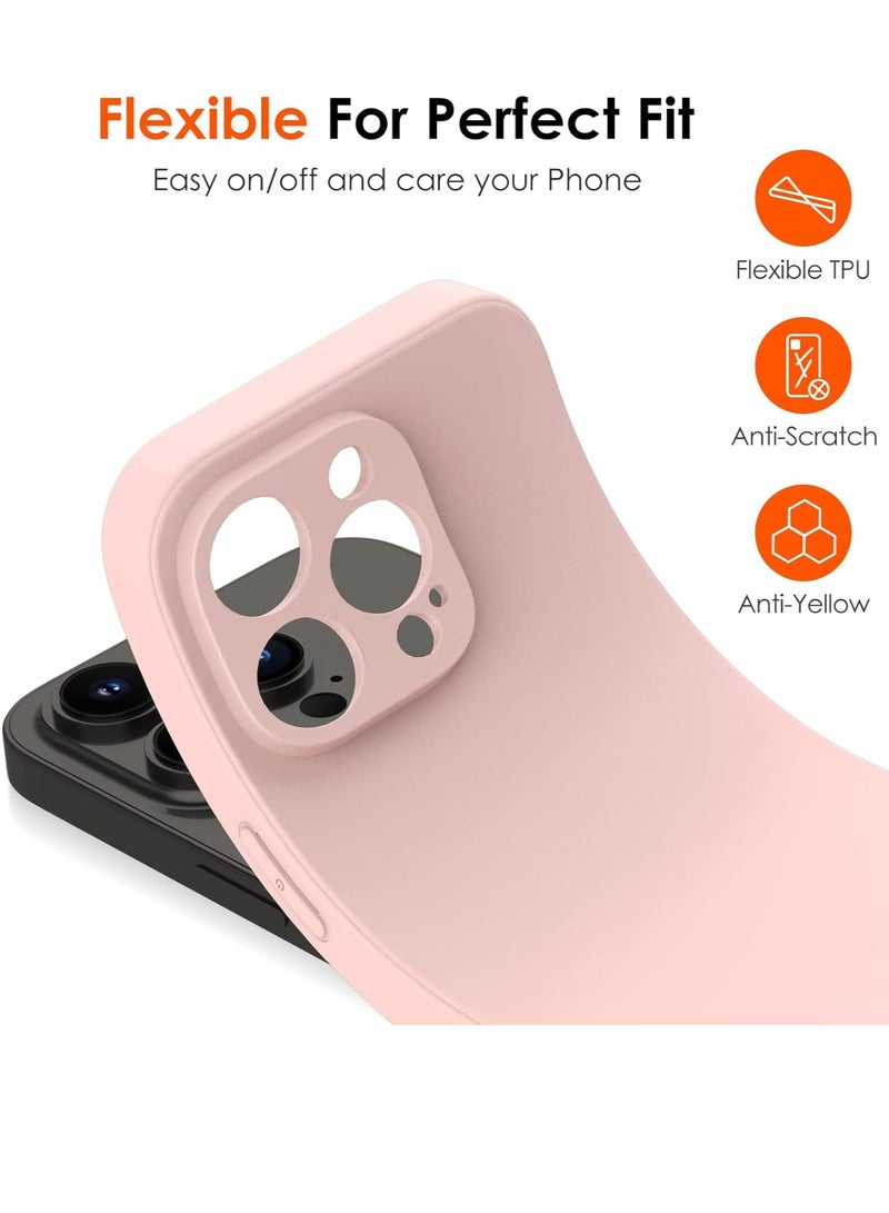 ELTRAZONE Camera Protection Case for iPhone 14 Pro Max 6.7" [Military Grade Shockproof], 1 Phone Case + 2 Tempered Glass Screen Protector, 3 in 1 Protective Back Slim Cover-Pink - Image 4