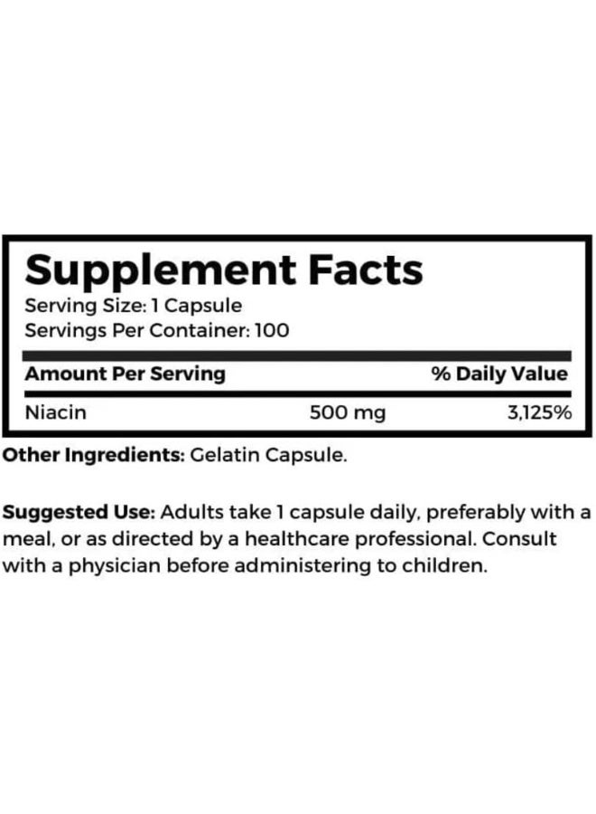 Dr Clark Store Niacin 500 Vitamin B3 Supplement for Adults - Image 4