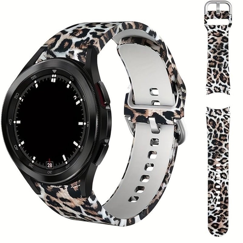 Versatile No Gap Buckle Strap For Samsung Galaxy Watch FE 7 6 5 4 40mm 44mm 42mm 46mm And Galaxy Watch 4 Classic Watch 5 Pro Multicolor Jellyfish Gift - Image 1