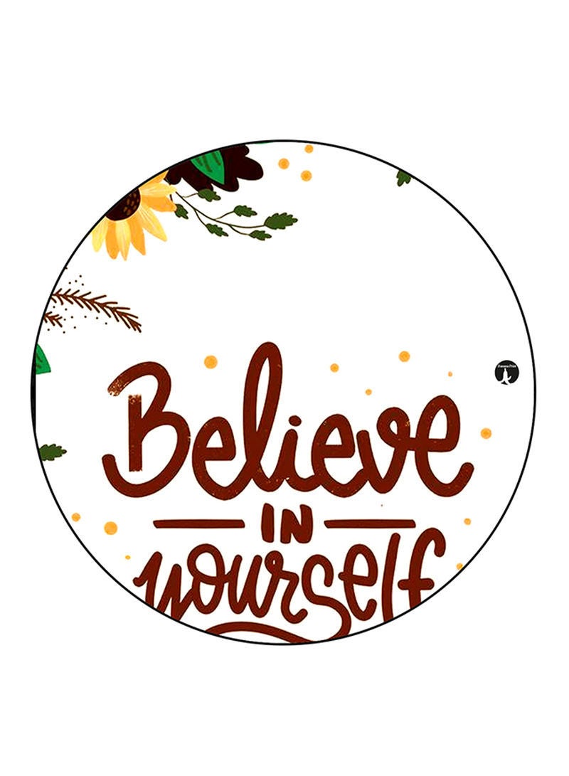 English Phrases Printed Mouse Pad  Multicolour