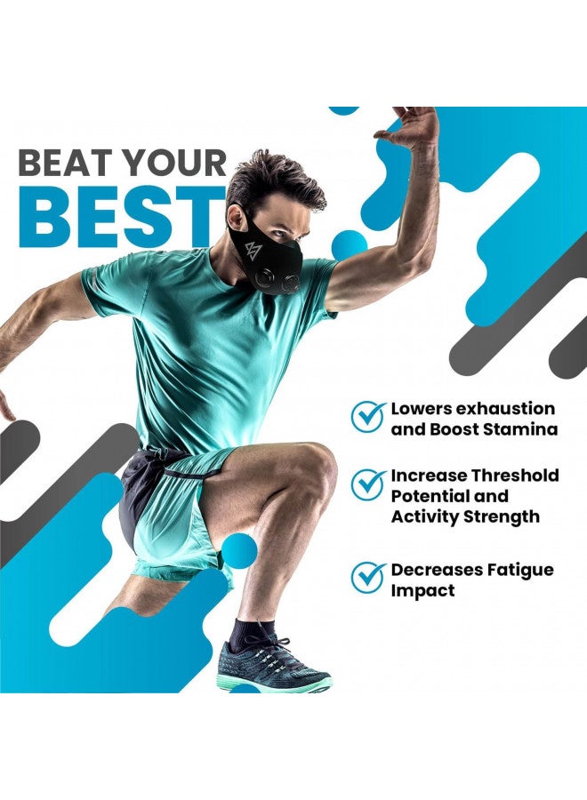 TRAININGMASK Elevation Training Mask 2.0 Blackout + Spray Clean - Multi-Patented with Clincal Studies for Stamina, Endurance, Running and More! (Small) - Image 4