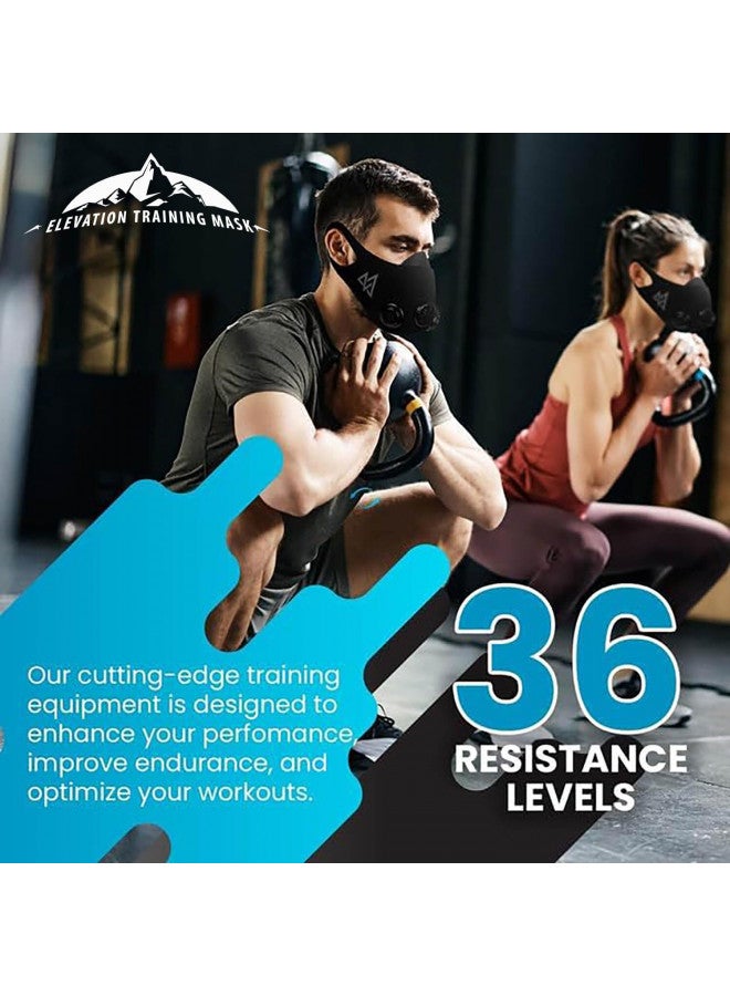 TRAININGMASK Elevation Training Mask 2.0 Blackout + Spray Clean - Multi-Patented with Clincal Studies for Stamina, Endurance, Running and More! (Small) - Image 1