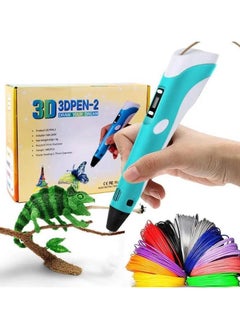 Generic 3D Pen, 3d Printing Pen with LCD Display, Drawing Stencils Doodler with 3 Colors PLA Filament Refills, Art Crafts Gift for Kids & Adults, Stepless Speed  - Image 1