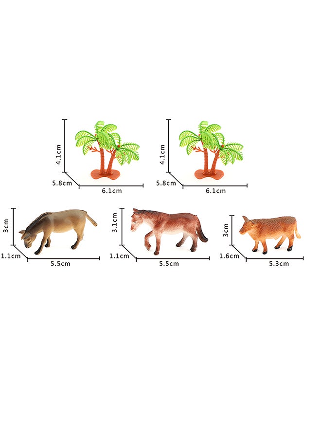 Galaxy Toys - Galaxy Farmyard Friends Animal Set - 14 Pieces | Realistic Farm Animal Figures with Accessories in Portable Container - Image 1