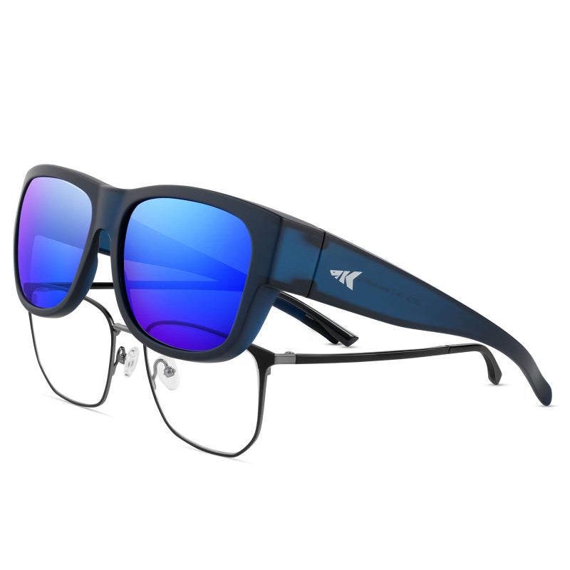 KastKing Chariton Fit-Over Polarized Wrap Around Over Sunglasses for Men and Women, Ideal for Driving Fishing Cycling Running - Image 1