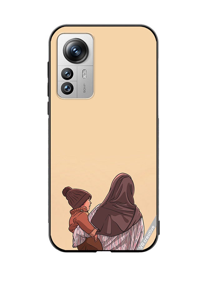 VR CREATIVE Protective Case Cover For Xiaomi 12X Me And Mom Design Multicolour - Image 1